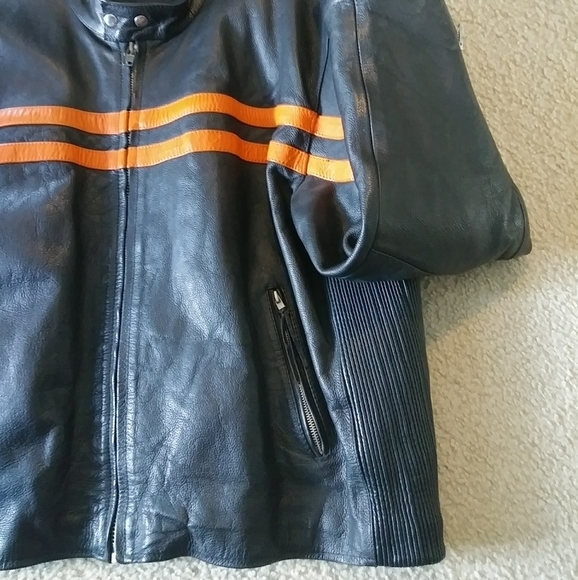 UGC HOT LEATHERS 3M MOTORCYCLE JACKET ZIPOFF VEST - Picture 13 of 16